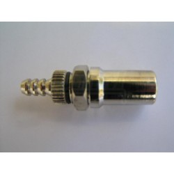 Napáječka s převlečnou maticí bez výřezu na hubici, pro králíky atd., je velice osvědčená i pro papoušky