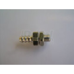 Vývod z nádrže s těsněním jednoduchý, se závitem a maticí M6, bez těsnění,