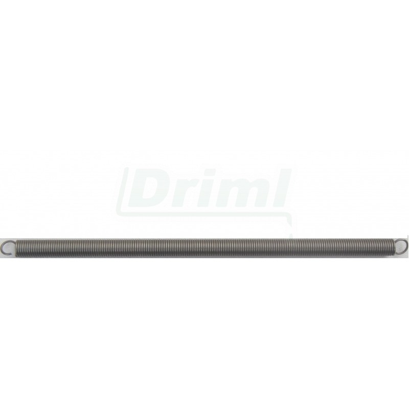 Pružina tažná, nerezová, k uchycení nádob na pletivo