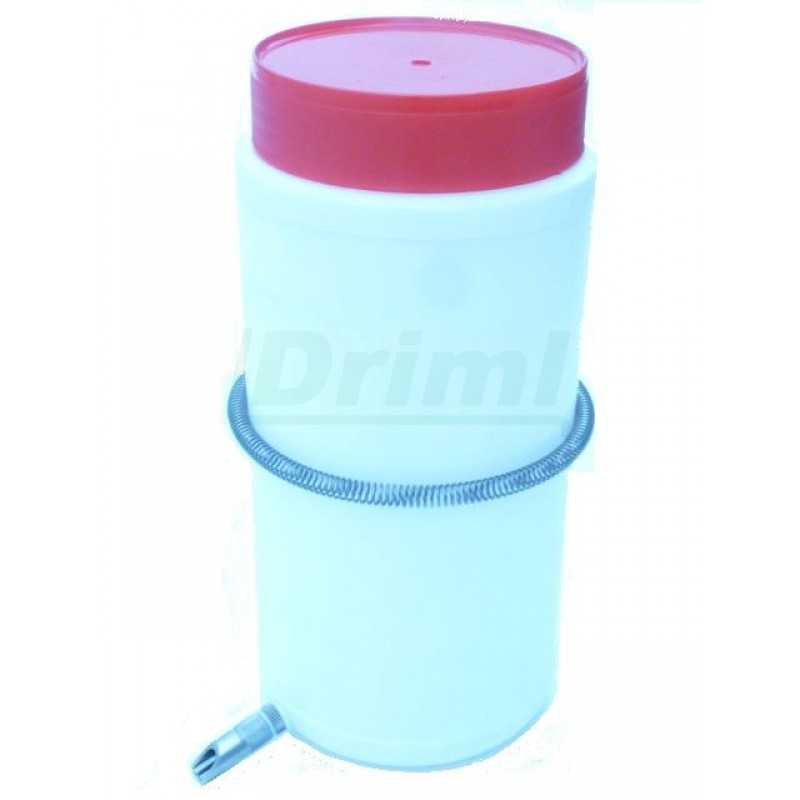 Sada 1,5 l pro králíky, nádoba se širokým hrdlem, napáječka č. 10 106, upínací pružina