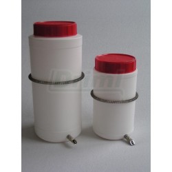 Sada 2,5 l pro králíky, nádoba, napáječka č. 10 106, upínací pružina, drátěný nastavitelný držák