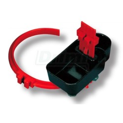 Univerzální napáječka na PET láhev s bakelitovou vaničkou. Králíci termoset nehryžou