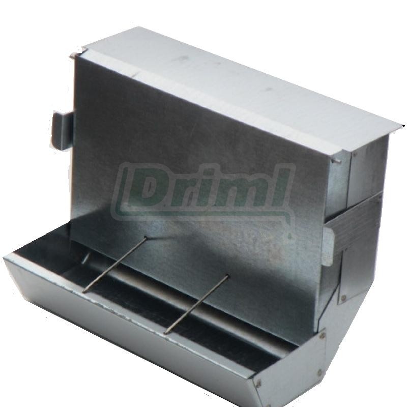 Zásobník na granule a zrno - obsluha zvenčí 2,5 l – pozinkovaný plech