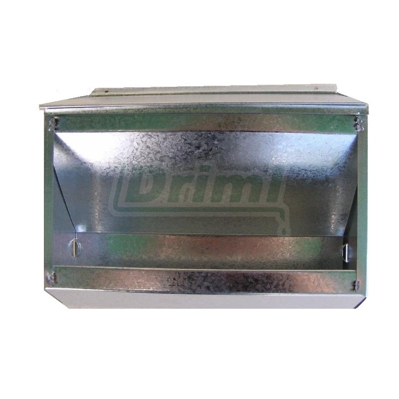 Závěsný zásobník s víkem 20 cm – pozinkovaný plech