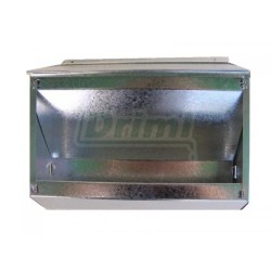 Závěsný zásobník s víkem 20 cm – pozinkovaný plech