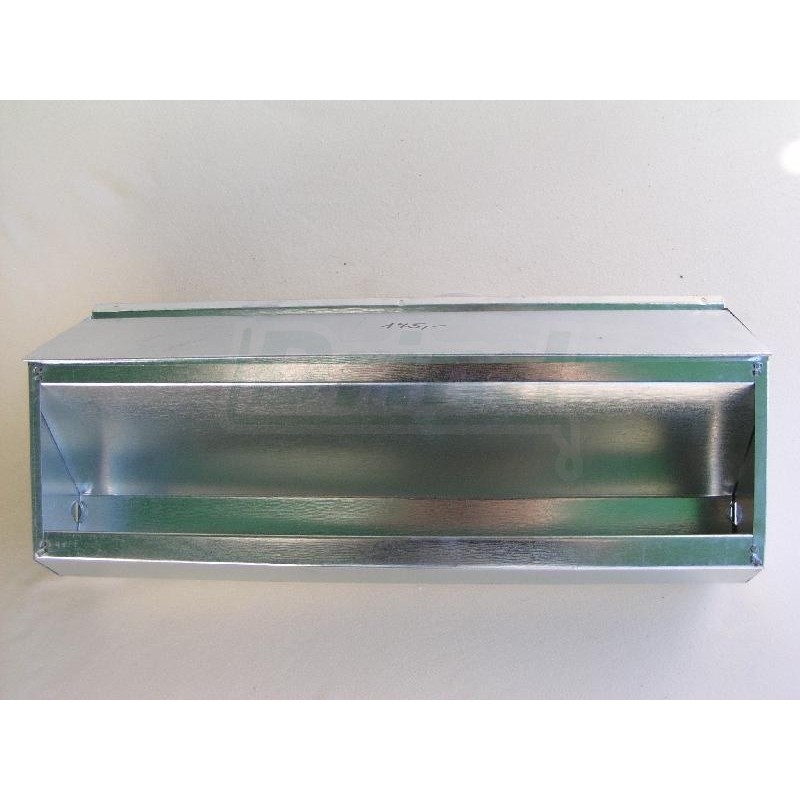 Závěsný zásobník s víkem 50 cm – pozinkovaný plech