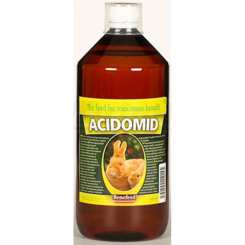 Acidomid K 1 l Prevence bakteriálních onemocnění a kokcidiózy, stimulace metabolismu a imunitního systému