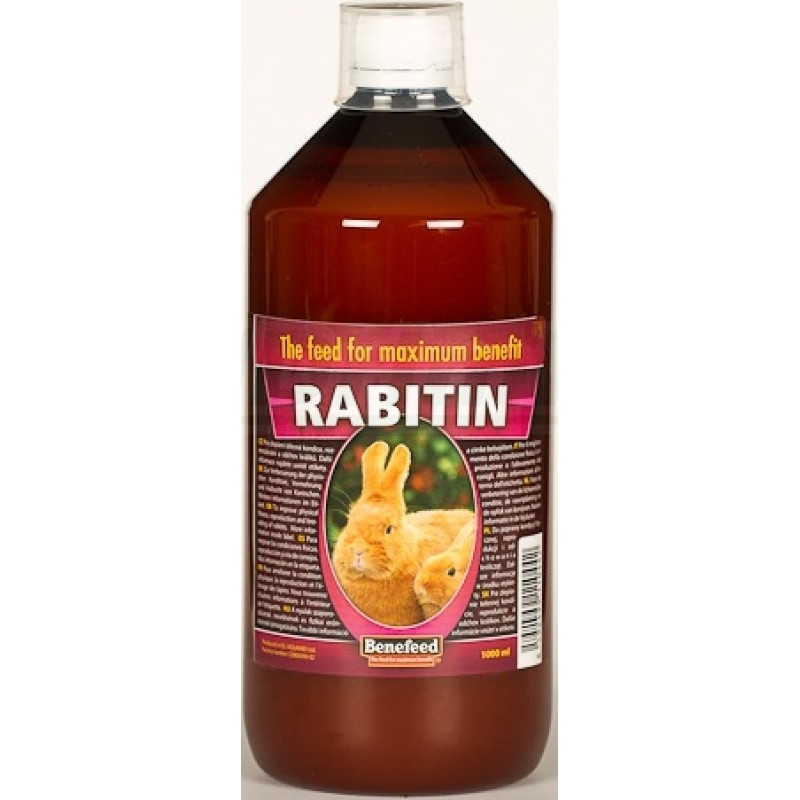 Rabitin 1 l mláďatům ihned po odstavu podporuje imunitu, snižuje úmrtnost. U samců podporuje spermatogenezi.