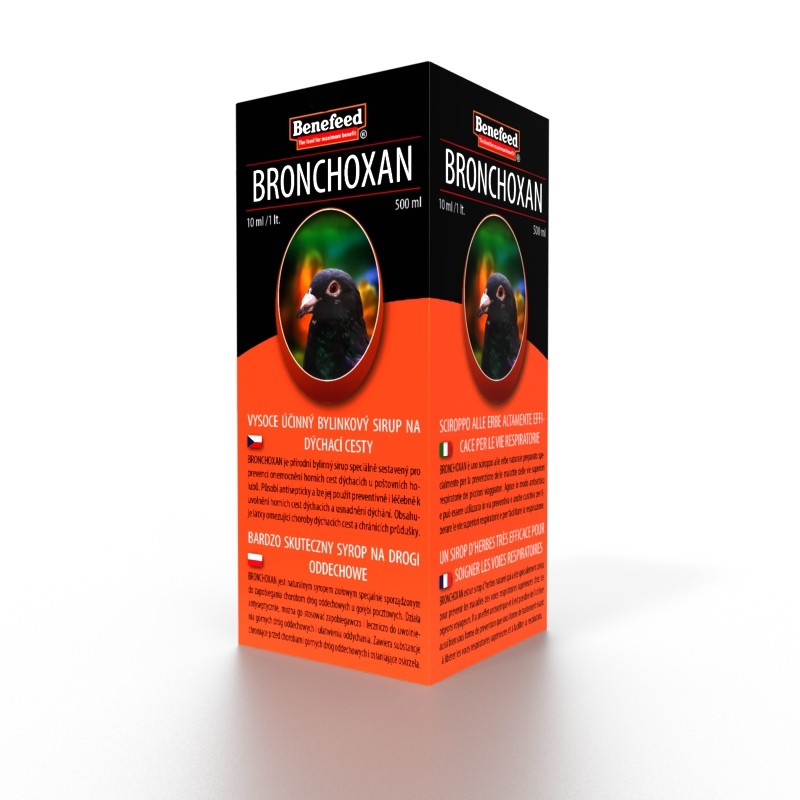 Bronchoxan holubi 0,5 l Zajišťuje dobrý zdravotní stav dýchacích cest