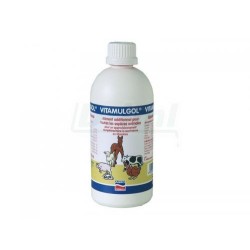 Vitamulgol 0,5 l - emulgovaná koncentrovaná směs vitamínů A,D 3 ,E,C - intenzivní přísun vitamínů, vhodné pro všechna zvířata