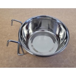 Nerez miska 600 ml, držák s háčky na uchycení