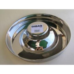 Nerezová miska s vyvýšeným středem pro štěňata průměr 29 cm