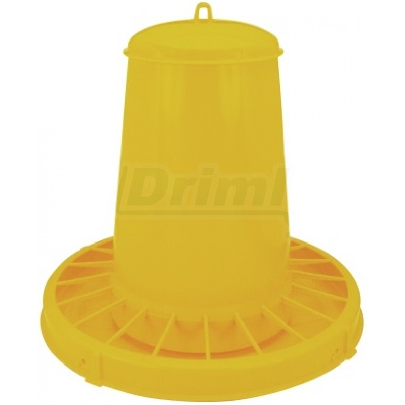 Krmící automat s víkem pro bažanty, drůbež, holuby - plast 15 kg