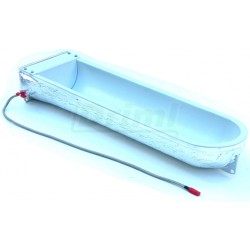 Vyhřívaná žlabová napáječka 12 l, 230V, 115 W, ovce, skot, koně