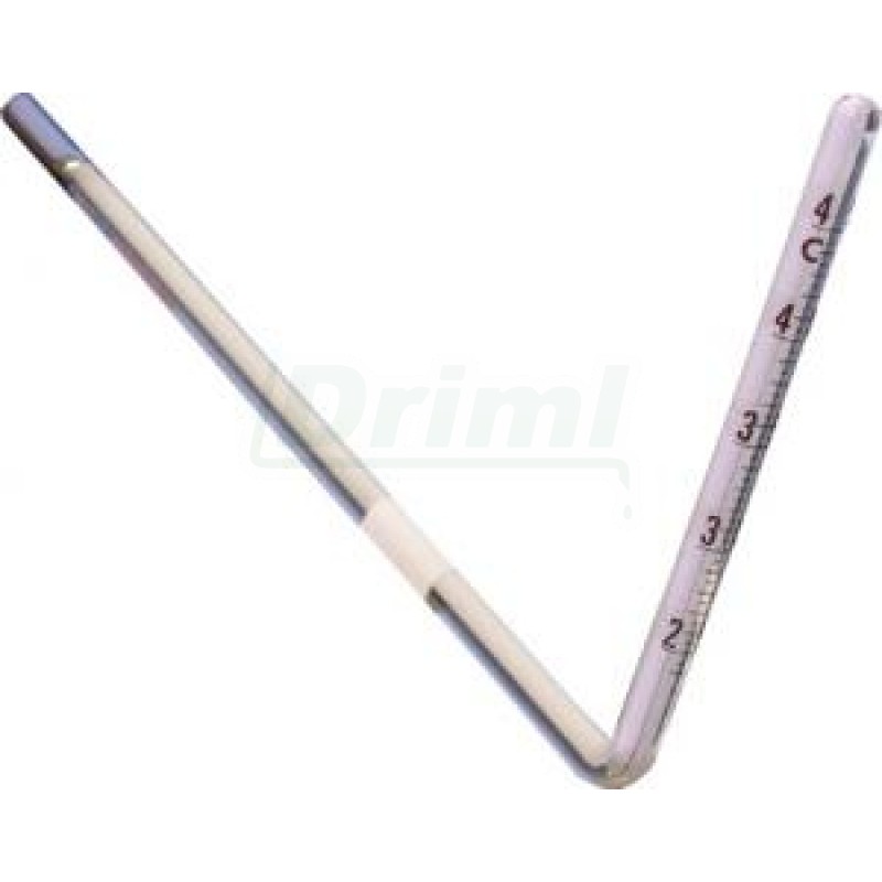 Teploměr do líhní ve tvaru L, STANDARD, rozsah měření 25 - 44 °C