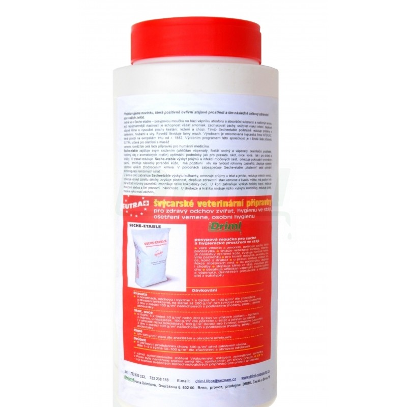 Seche-etable 3 kg Pro suché a hygienické stájové prostředí, podestýlka bez infekcí a amoniaku, zlepšuje zdravotní stav