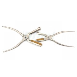 Tetovací kleště přímé 10 mm - DRIML - 7 znaků - pro velká plemena králíků, selata