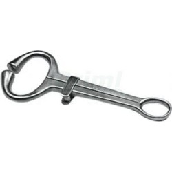 Kleště nosní HARMS TOP kvalita, nerez lešťená, odpružené, se zarážkou, cca 19 cm, pro býky