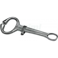 Kleště nosní HARMS TOP kvalita, nerez lešťená, odpružené, se zarážkou, cca 19 cm, pro býky