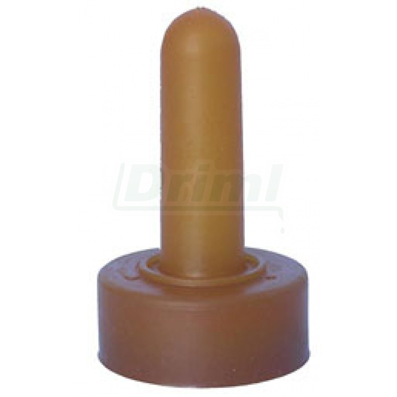 Dudlík latexový na láhev hnědý pro telata na hrdlo d 60mm