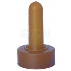 Dudlík latexový na láhev hnědý pro telata na hrdlo d 60mm