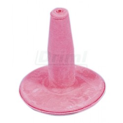 Dudlík miskový gumový růžový jednoduchý