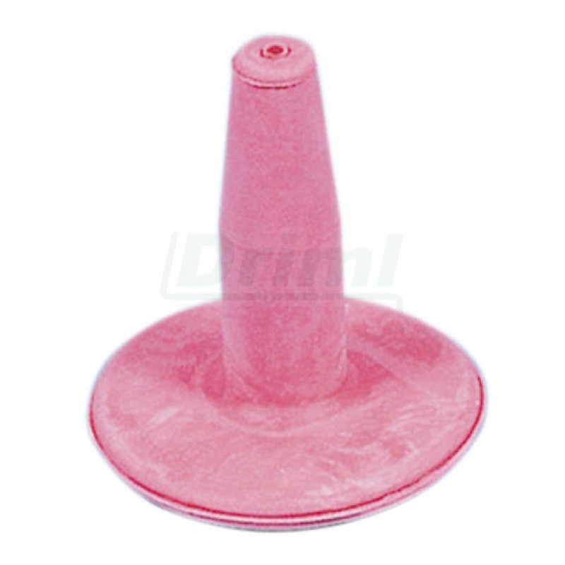 Dudlík miskový gumový růžový jednoduchý