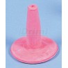 Dudlík miskový gumový růžový jednoduchý