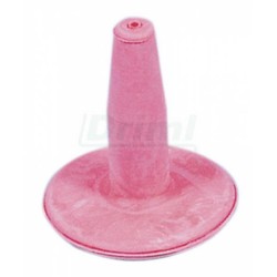 Dudlík miskový gumový růžový jednoduchý