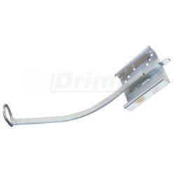 Držák láhve kovový k 4,5 l vyhnuté nádobě s madlem, a horním plněním (startér) d