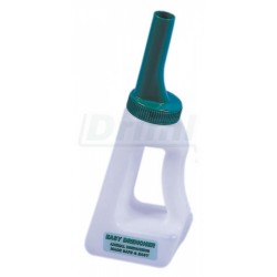 Láhev krmná-EASY Drencher pro telata, 1,2 l, plast, s držákem, široký otvor, náustek 12cm