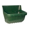 Žlab plastový, olivově zelený 15 l - s hranou, nesmontované, skot, koně 42x32x30 cm