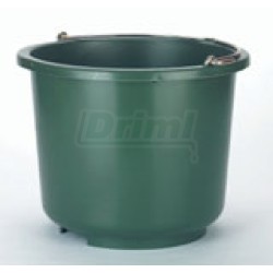 Vědro plastové olivově zelené 13 l - s kovovým madlem, velmi odolný plast