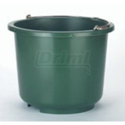 Vědro plastové olivově zelené 13 l - s kovovým madlem, velmi odolný plast