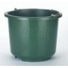 Vědro plastové olivově zelené 13 l - s kovovým madlem, velmi odolný plast