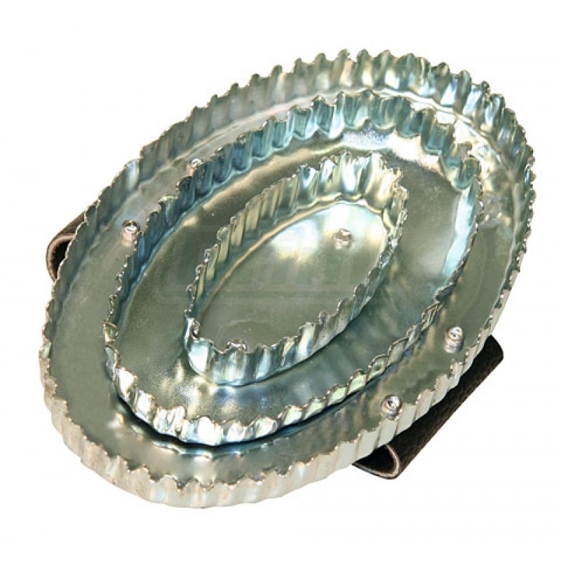 Hřbílko ADLUS oválné, reformní, s koženým páskem, zinkované