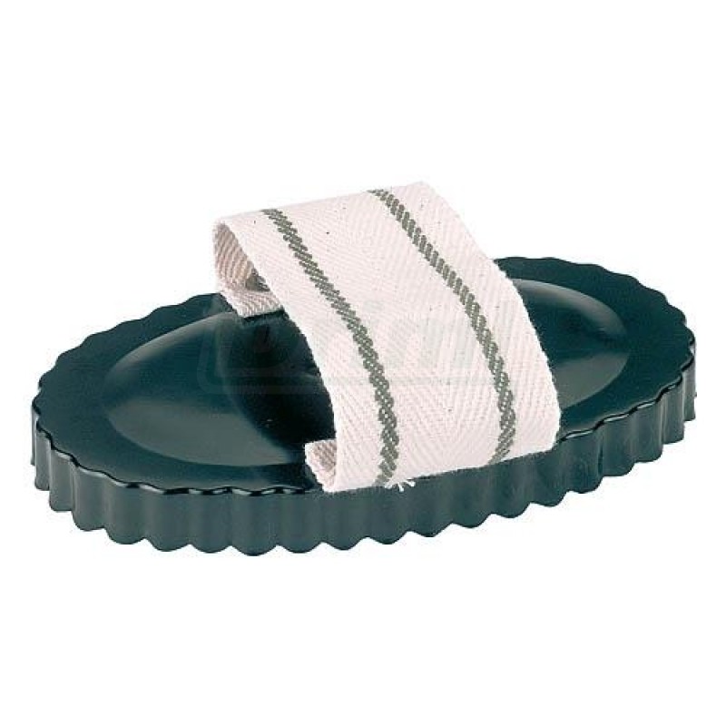 Hřbílko oválné, reformní, s látkovým páskem, lakované, černé