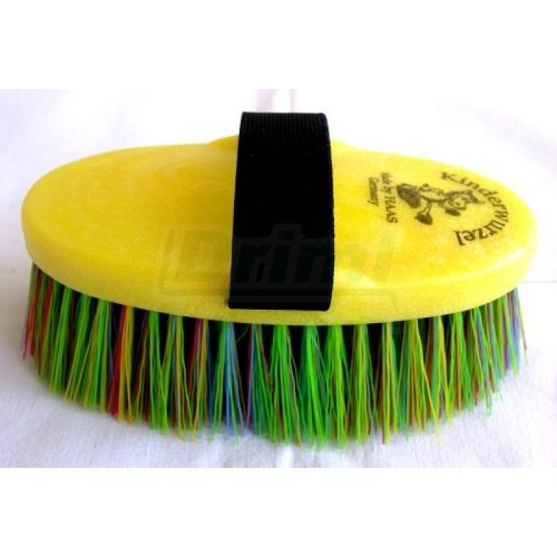 Kartáč nylonový s páskem na ruku malý, pro dětskou ruku orig. HAAS