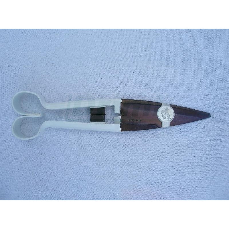 Nůžky na stříhání ovcí ruční jednoduché, kvalitní výbrus, 29cm, bílé s dorazem TOP kvalita