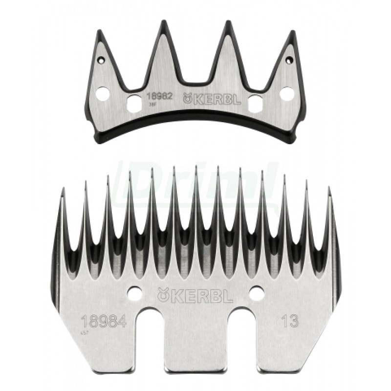Sada nožů - horní 4 z + spodní 13 z  KERBL  pro CONSTANTA nože pro normální střiž