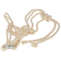 Ohlávka dvojitá ze sisalu s kroužkem