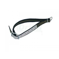 Obojek pro skot, bez řetězu 150 x 5,5cm,Trevira, zesíleno kůží, oválný článek, s D kruhem