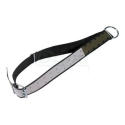 Obojek pro býky samostatný 170 x 7,5cm Trevira, zesíleno kůží, oválný článek, s D kruhem