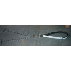 Obojek pro býky 170x7cm s dvojitým pozink, řetěz, s D-článkem - d 7mm, s bezpeč. uzávěrem