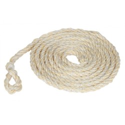Vazák směs sisalu a polypropylenu 3,20m, d 12mm s malou smyčkou, přírodní barva