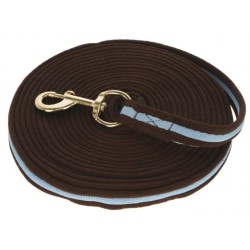 Lonž popruhová PES Soft, 8m, s rychloupínací karabinou s obrtlíkem