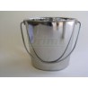 Kbelík nerezový 8l, vhodný na potraviny, mléko, jako dojačka, s madlem