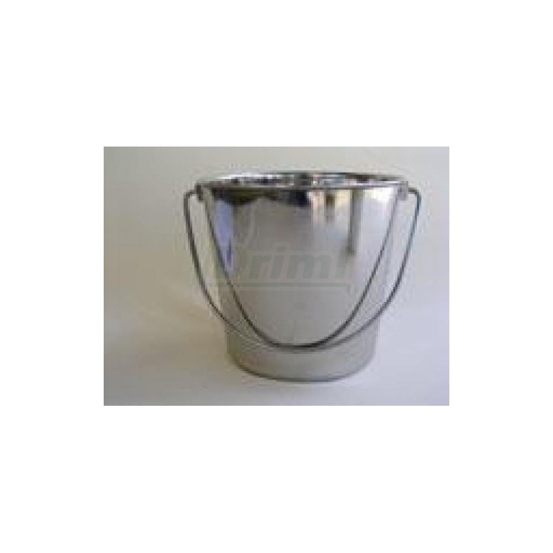 Kbelík nerezový 12l, na potraviny, med, mléko, jako dojačka, s madlem