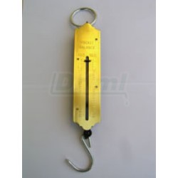 Váha pérová - mincíř 100kg, mosazná stupnice, pro orientační vážení