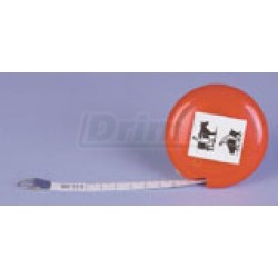 Pásová míra pro dobytek a prasata – orientační určení hmotmosti zvířete, samonavinovací 2,5 m v plastovém pouzdře